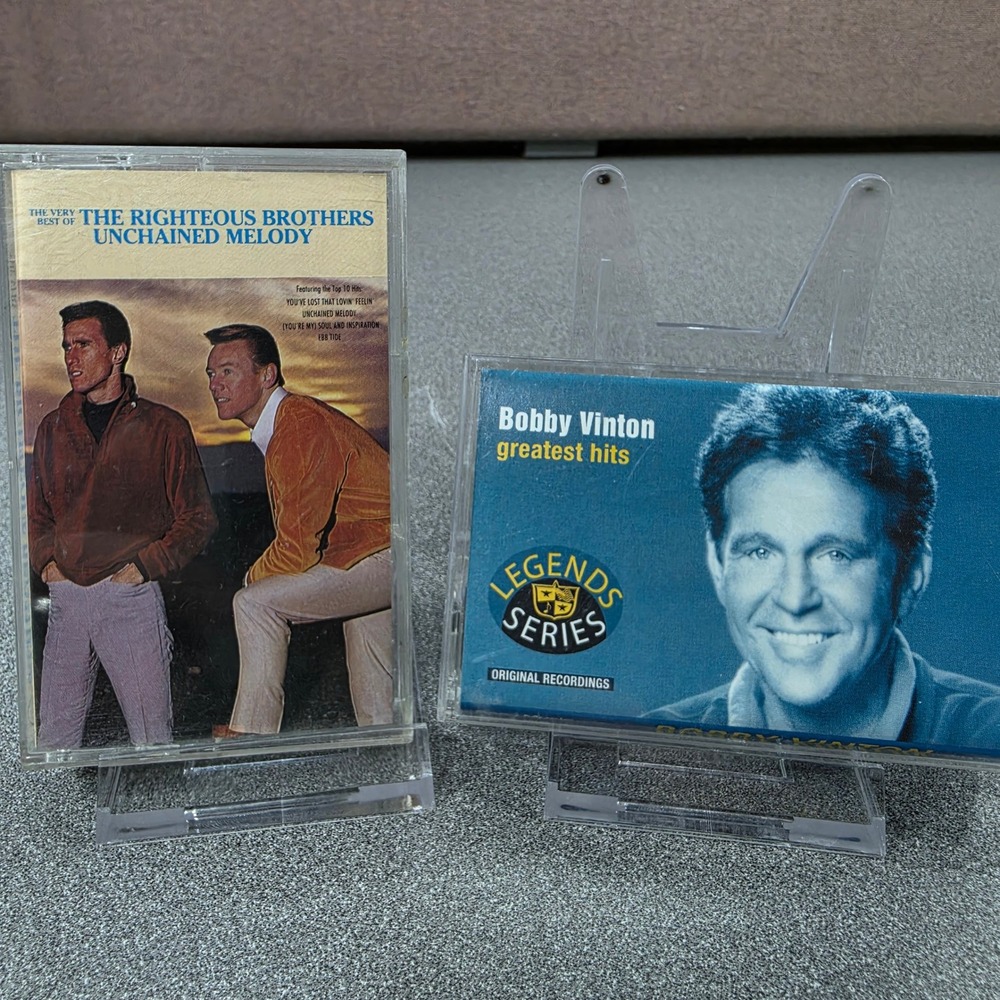 Righteous Brothers & Bobby Vinton Cassette Tape Lot Excellent Pop Soul